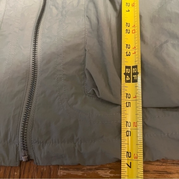 Zara Men's Utility Nylon Full Zip Jacket in Army Green Sz L Military Inspired - Picture 12 of 12